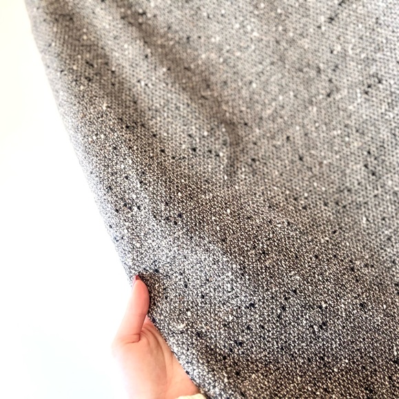 Lafayette 148 Gray Tweed Wool Knee Length Pencil Skirt - Picture 2 of 5